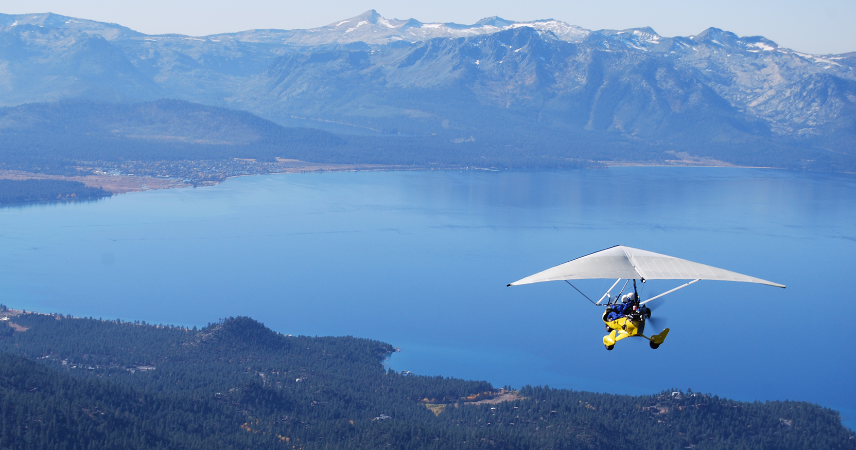 West Shore of Lake Tahoe with Hang Gliding Tahoe