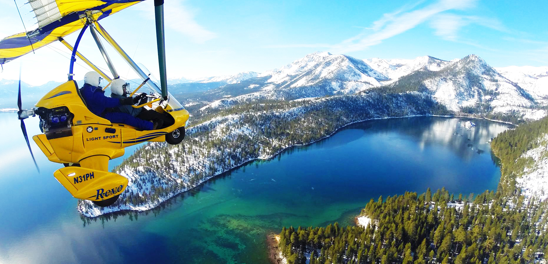 Hang Gliding Tahoe Emerald Bay, Winter